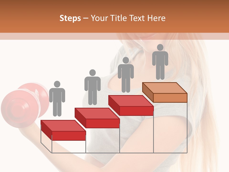 Person Female Lift PowerPoint Template