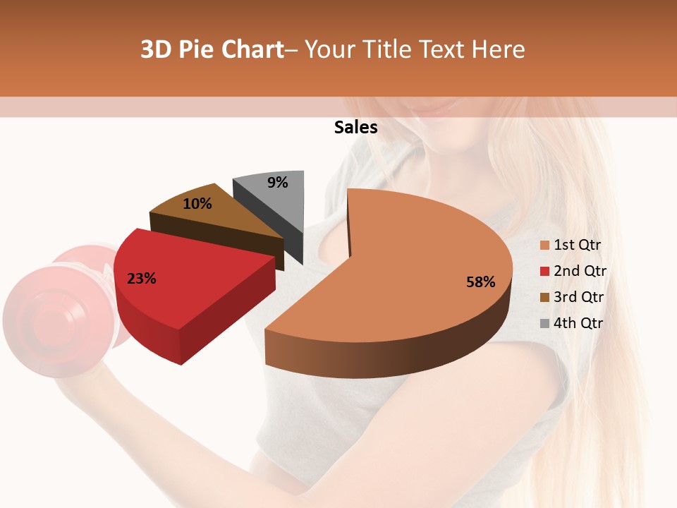 Person Female Lift PowerPoint Template
