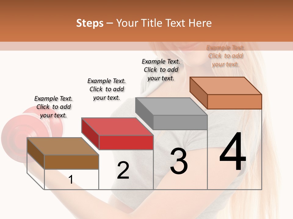 Person Female Lift PowerPoint Template