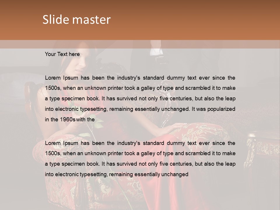 Emotion Young Sofa PowerPoint Template