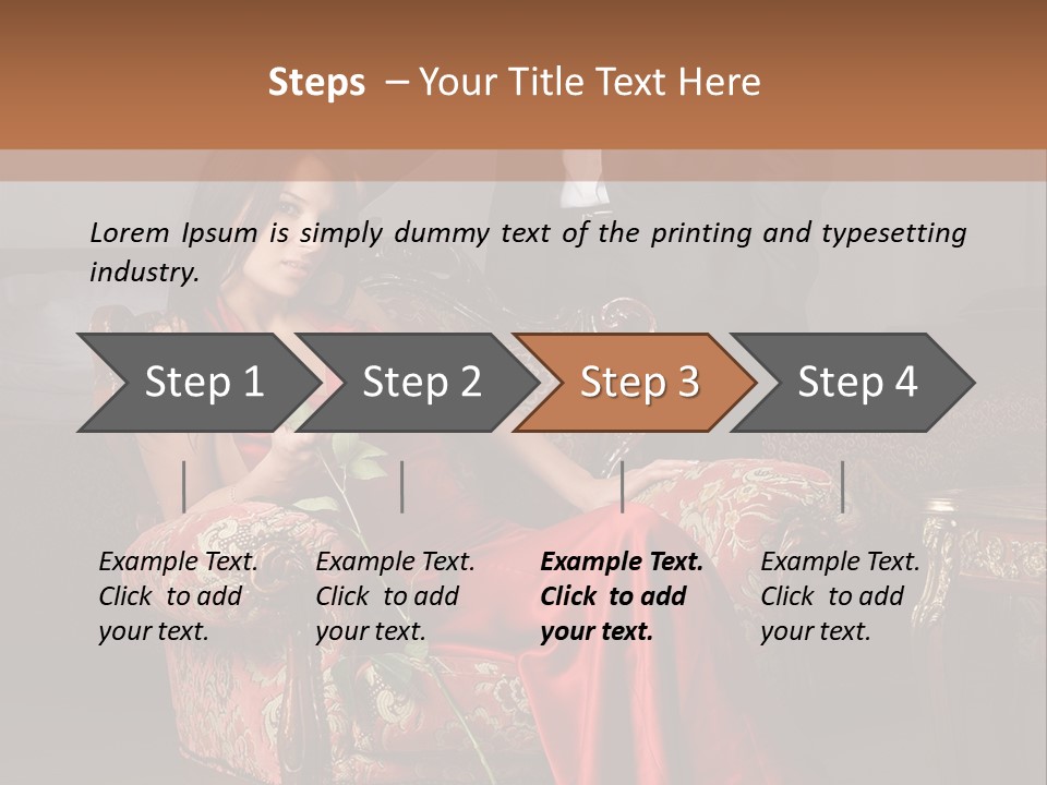 Emotion Young Sofa PowerPoint Template