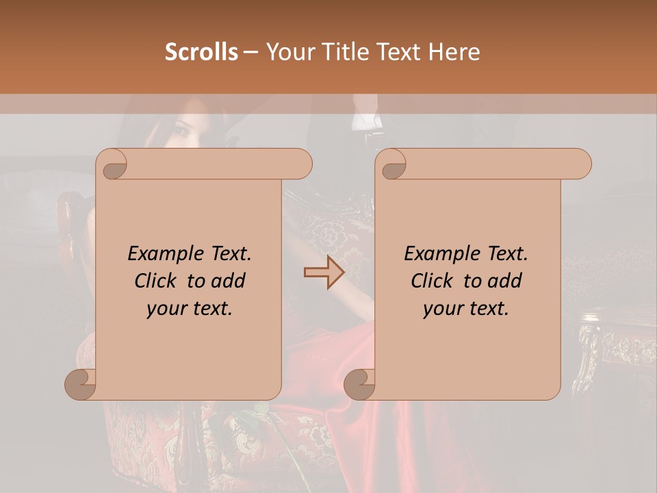 Emotion Young Sofa PowerPoint Template