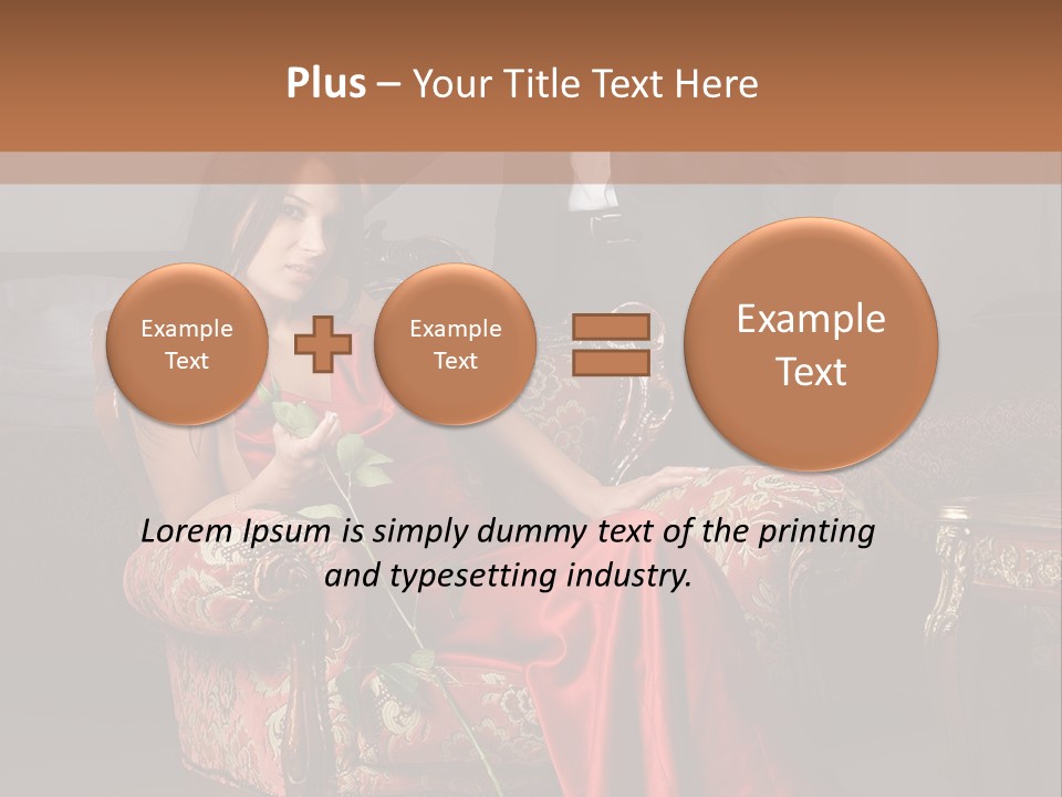 Emotion Young Sofa PowerPoint Template