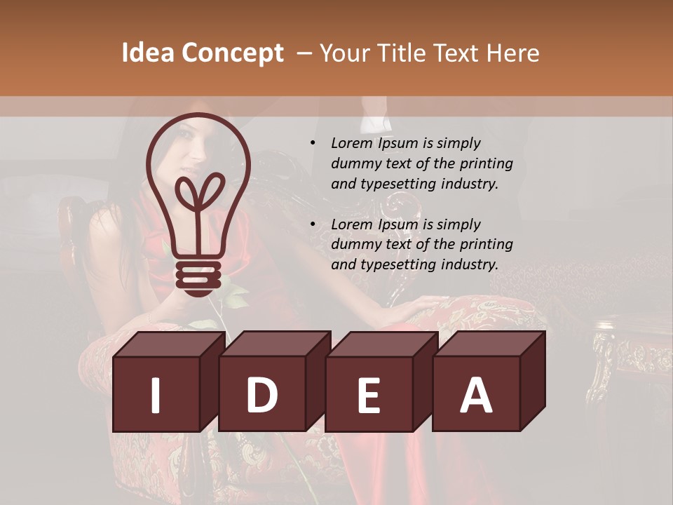 Emotion Young Sofa PowerPoint Template