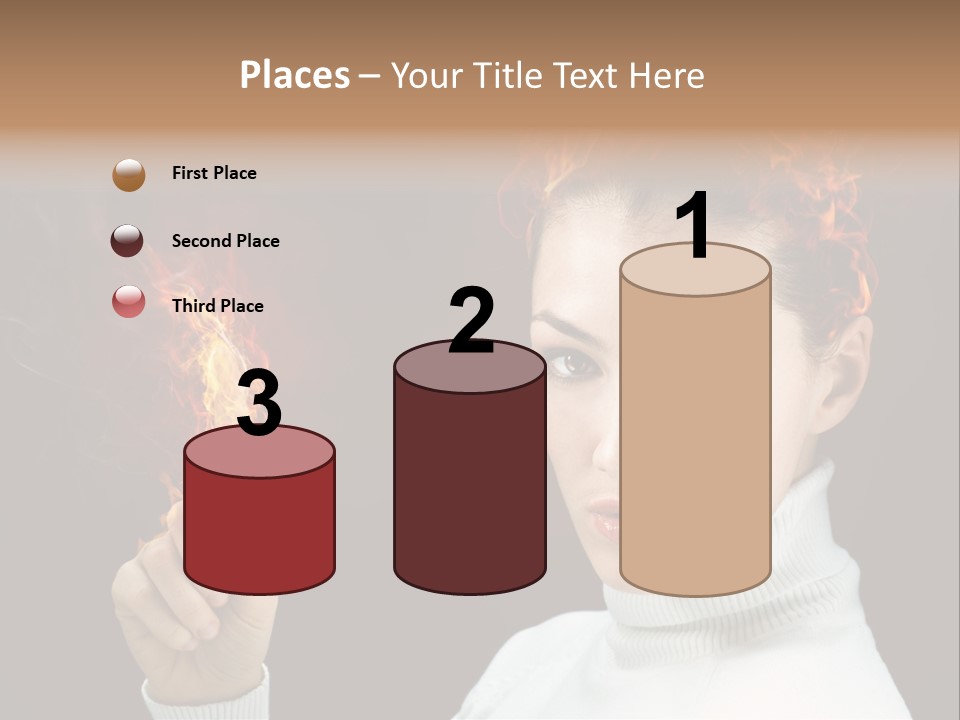 Portrait Women Fashion PowerPoint Template