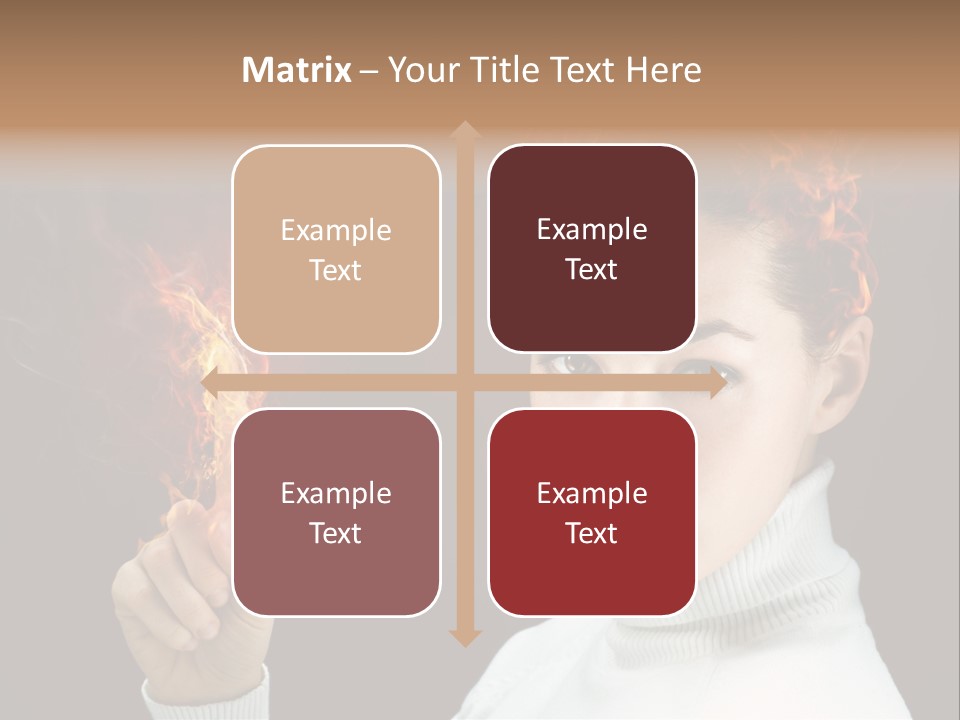 Portrait Women Fashion PowerPoint Template