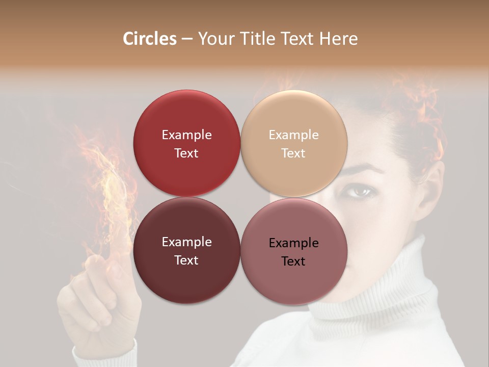 Portrait Women Fashion PowerPoint Template