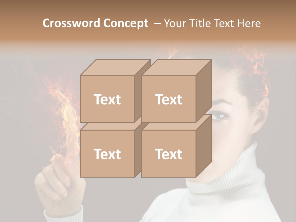 Portrait Women Fashion PowerPoint Template