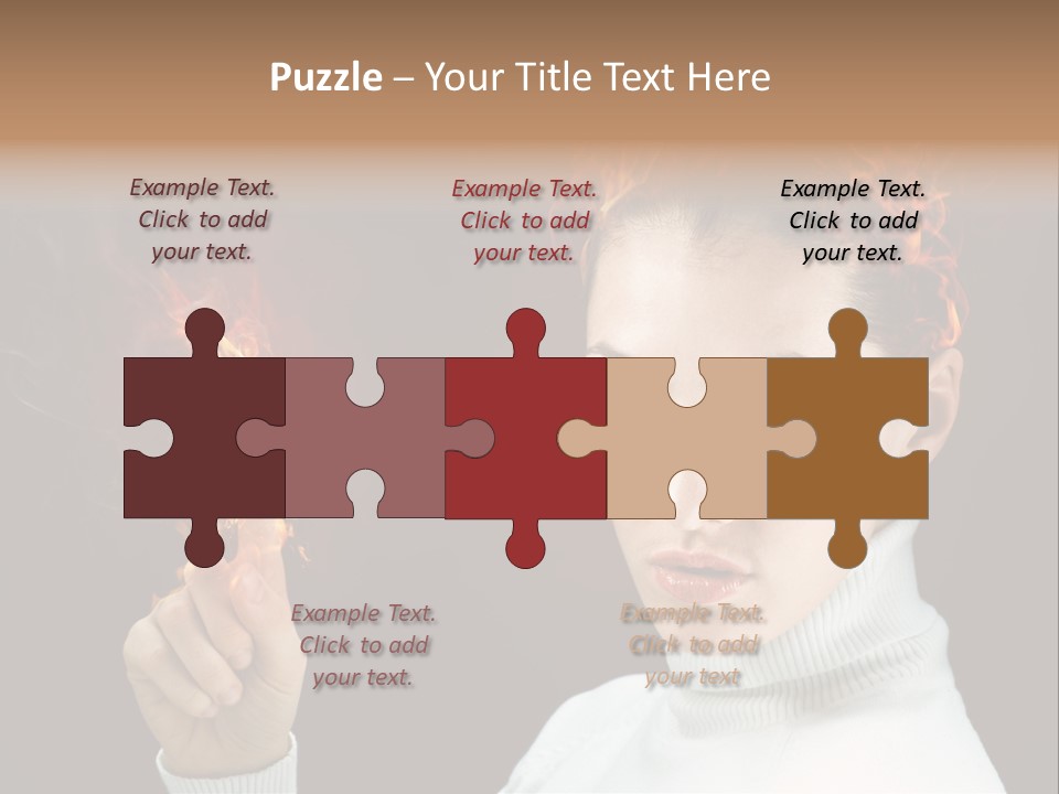 Portrait Women Fashion PowerPoint Template