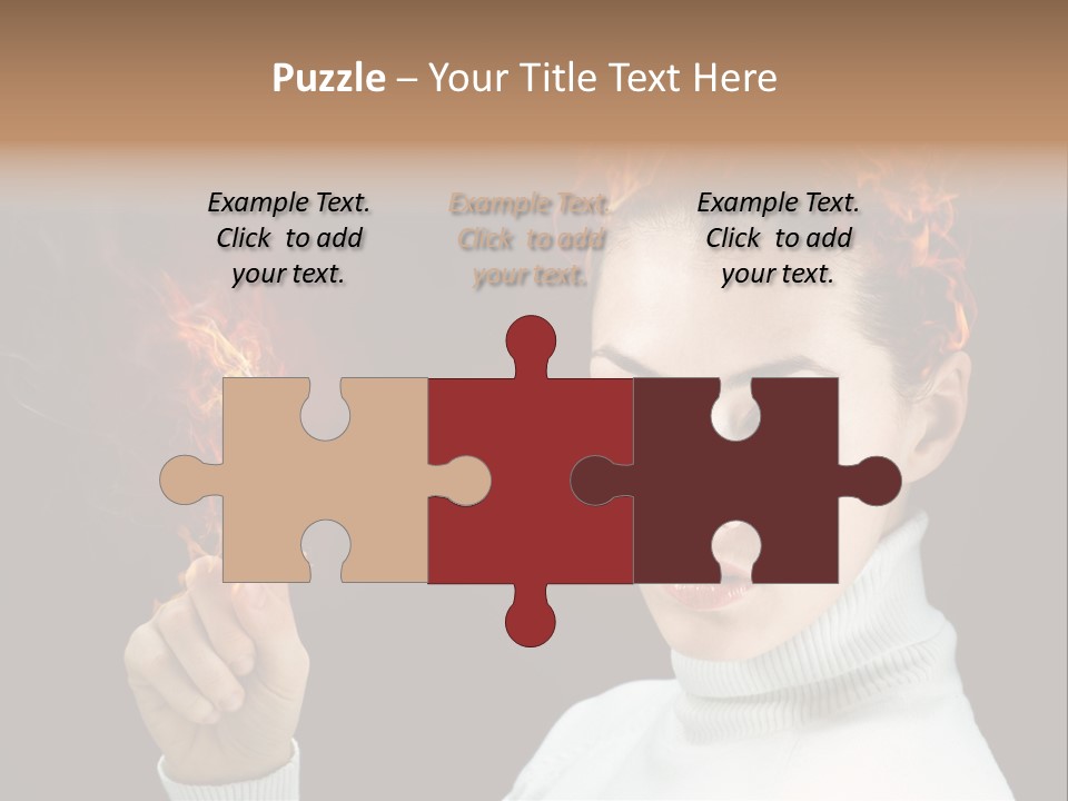 Portrait Women Fashion PowerPoint Template