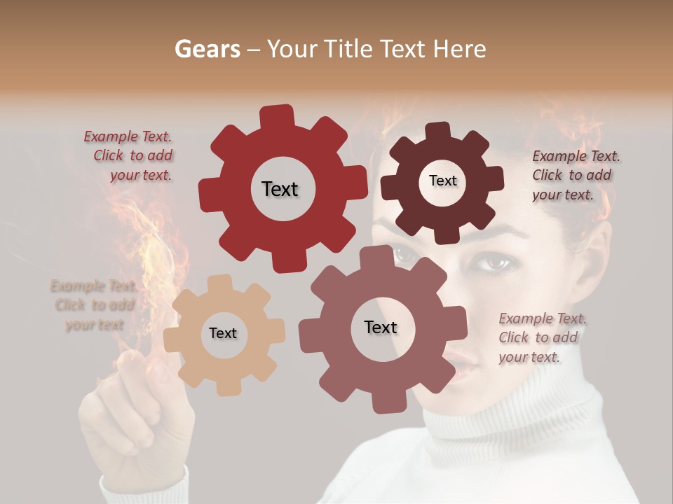 Portrait Women Fashion PowerPoint Template