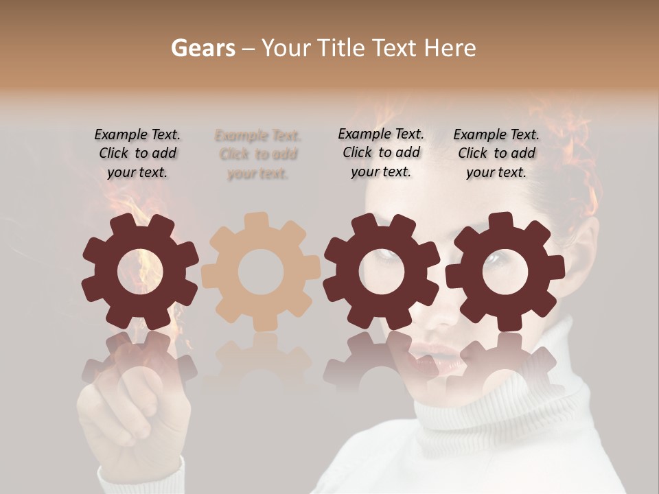 Portrait Women Fashion PowerPoint Template