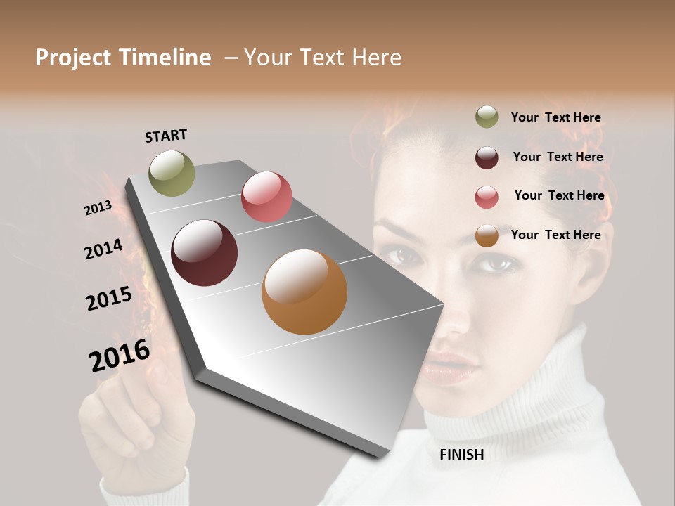 Portrait Women Fashion PowerPoint Template