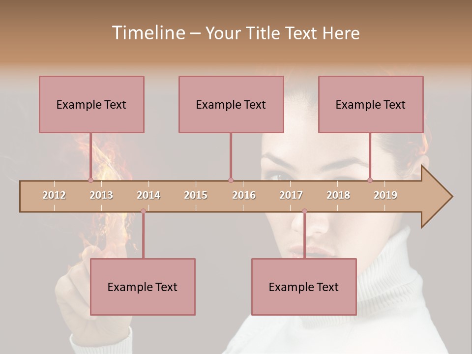 Portrait Women Fashion PowerPoint Template