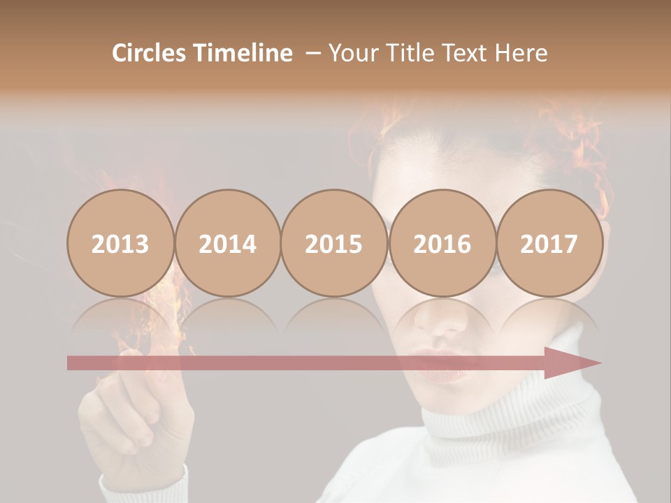 Portrait Women Fashion PowerPoint Template