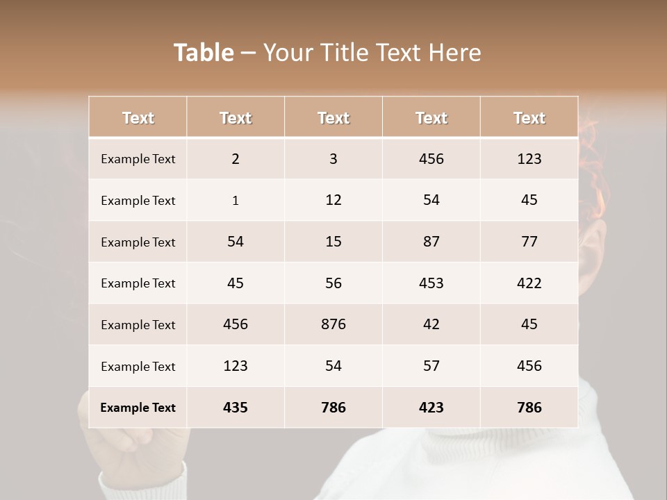 Portrait Women Fashion PowerPoint Template