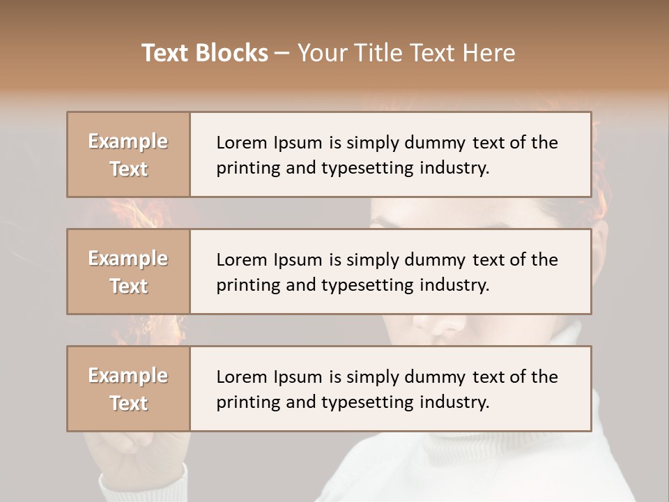 Portrait Women Fashion PowerPoint Template