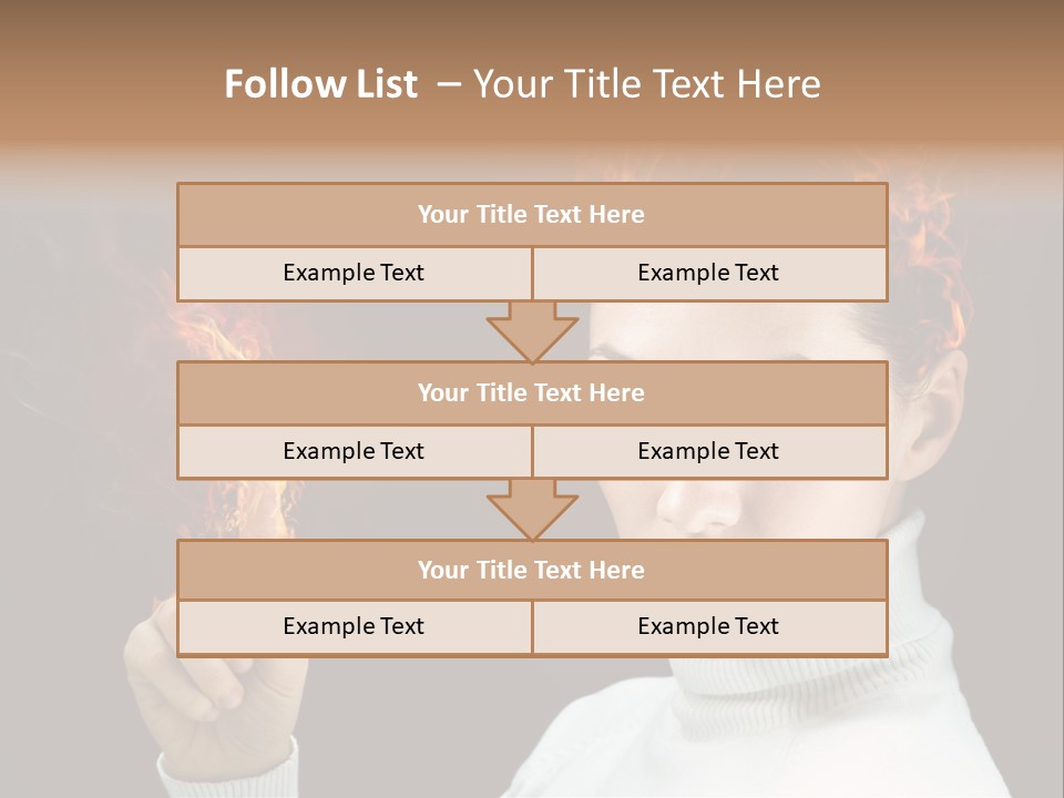 Portrait Women Fashion PowerPoint Template