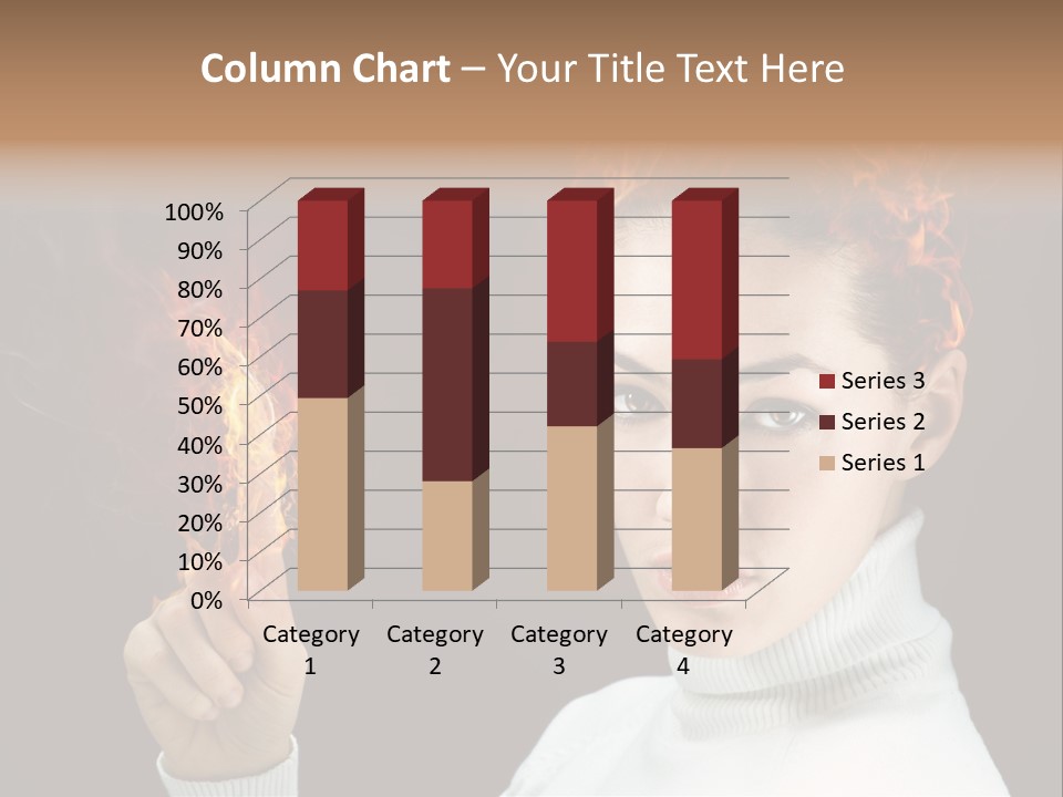 Portrait Women Fashion PowerPoint Template