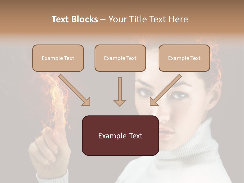 Portrait Women Fashion PowerPoint Template