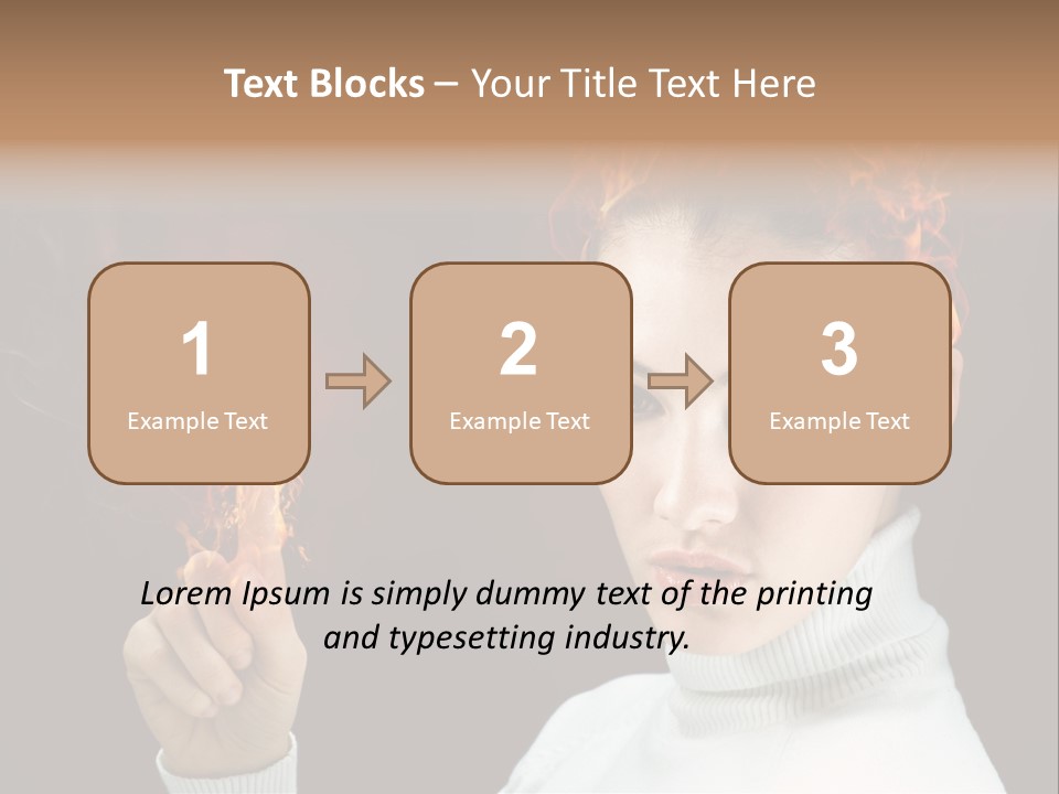 Portrait Women Fashion PowerPoint Template