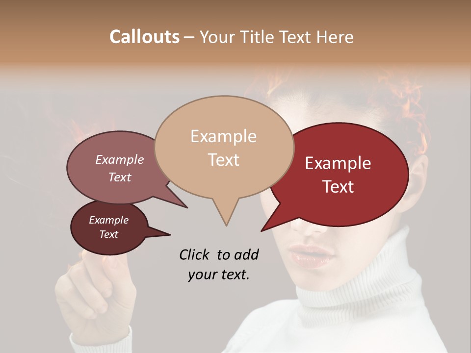 Portrait Women Fashion PowerPoint Template