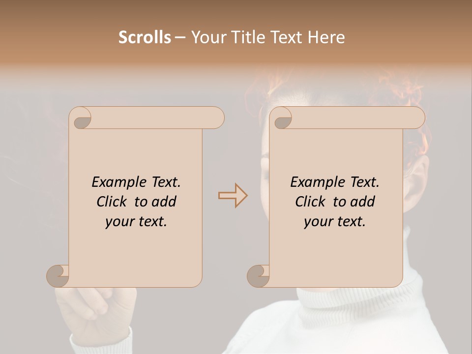 Portrait Women Fashion PowerPoint Template