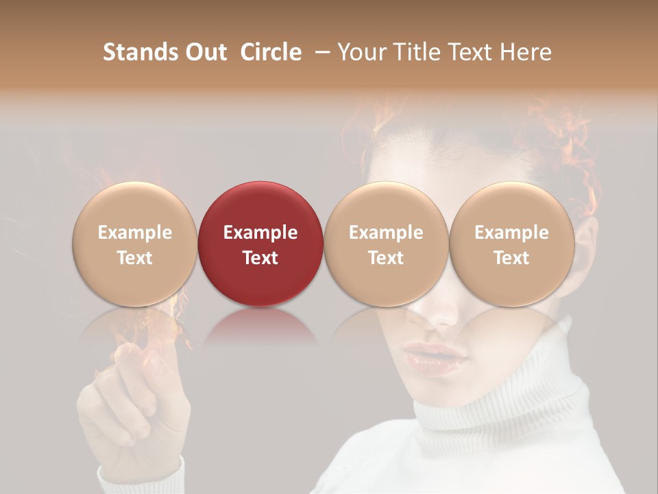 Portrait Women Fashion PowerPoint Template