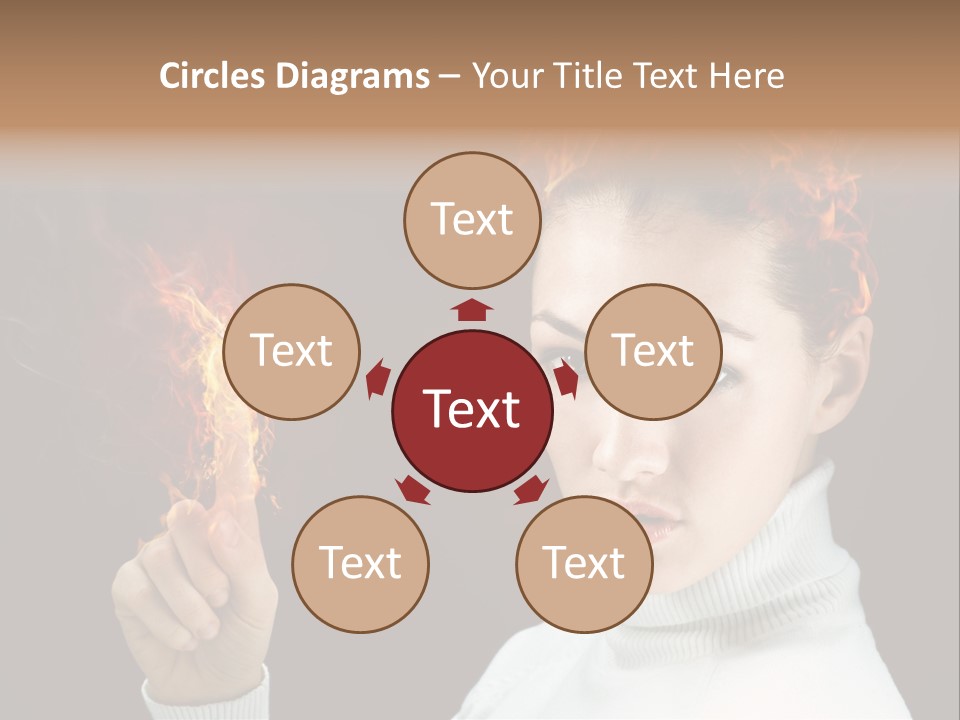 Portrait Women Fashion PowerPoint Template