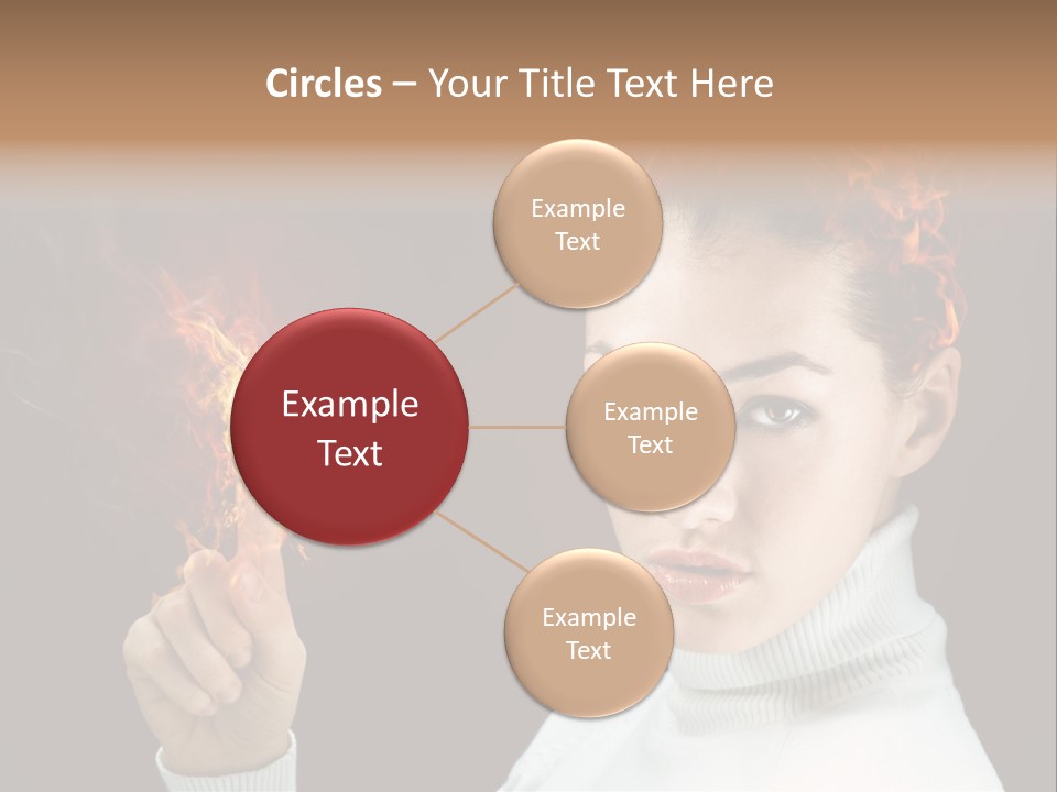 Portrait Women Fashion PowerPoint Template