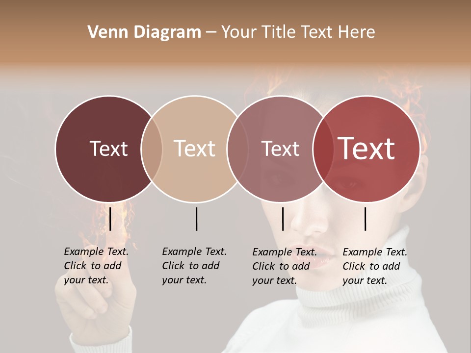 Portrait Women Fashion PowerPoint Template