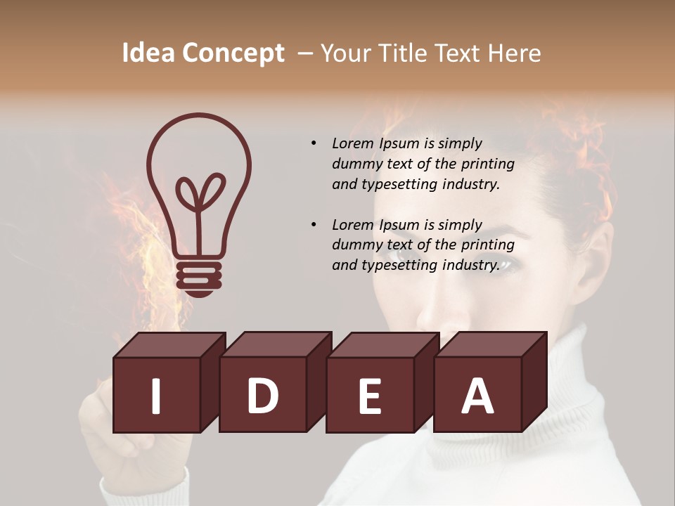 Portrait Women Fashion PowerPoint Template