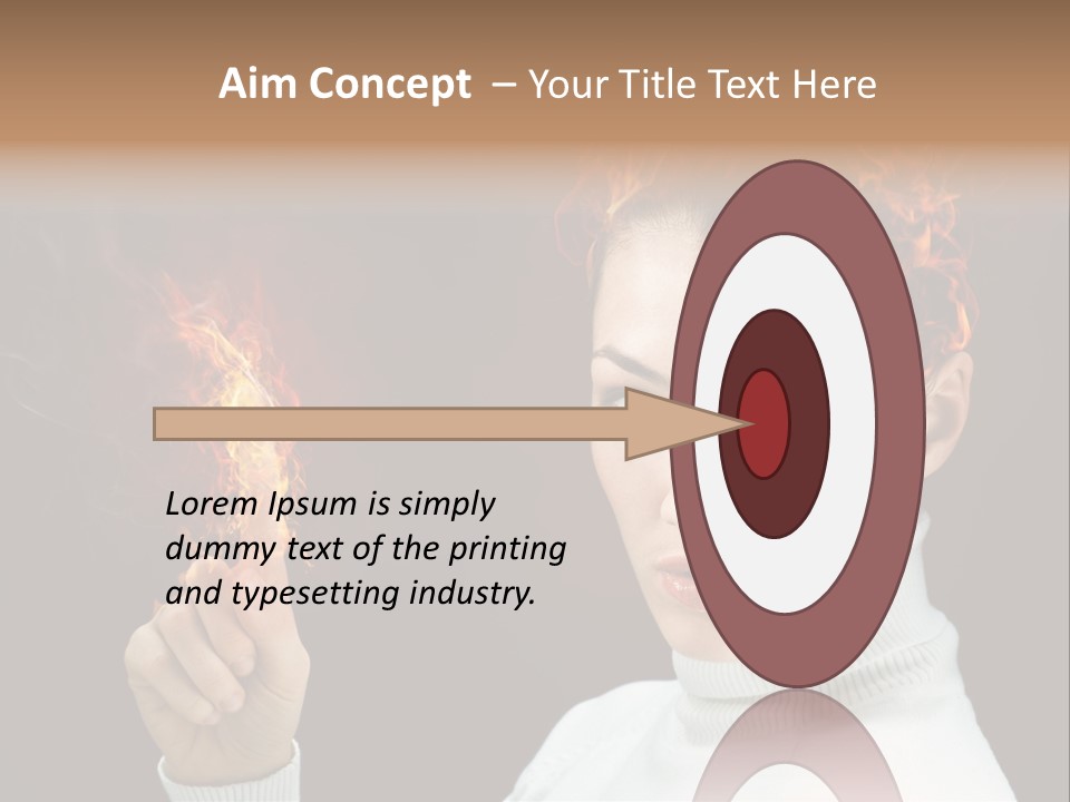 Portrait Women Fashion PowerPoint Template