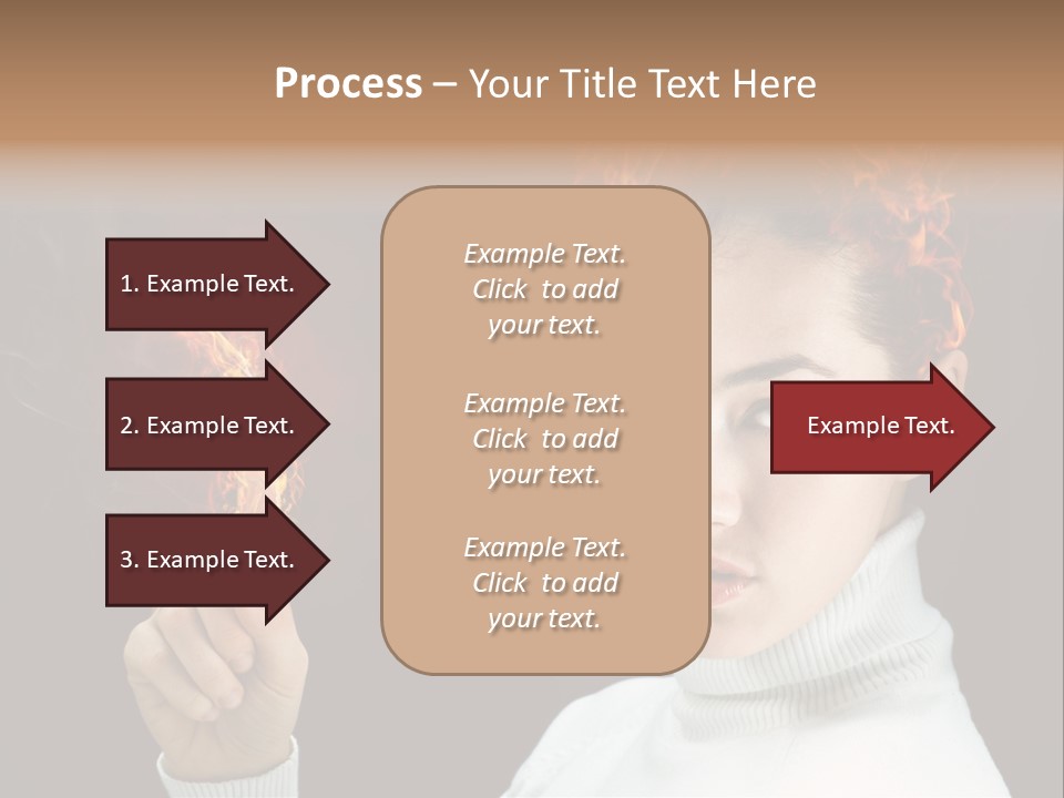 Portrait Women Fashion PowerPoint Template