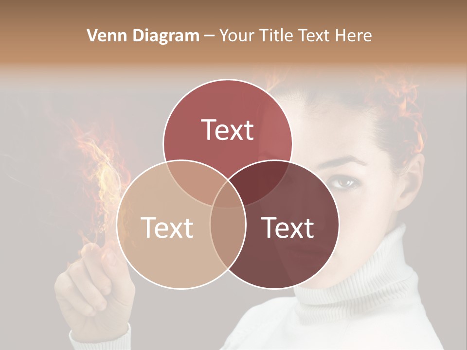 Portrait Women Fashion PowerPoint Template