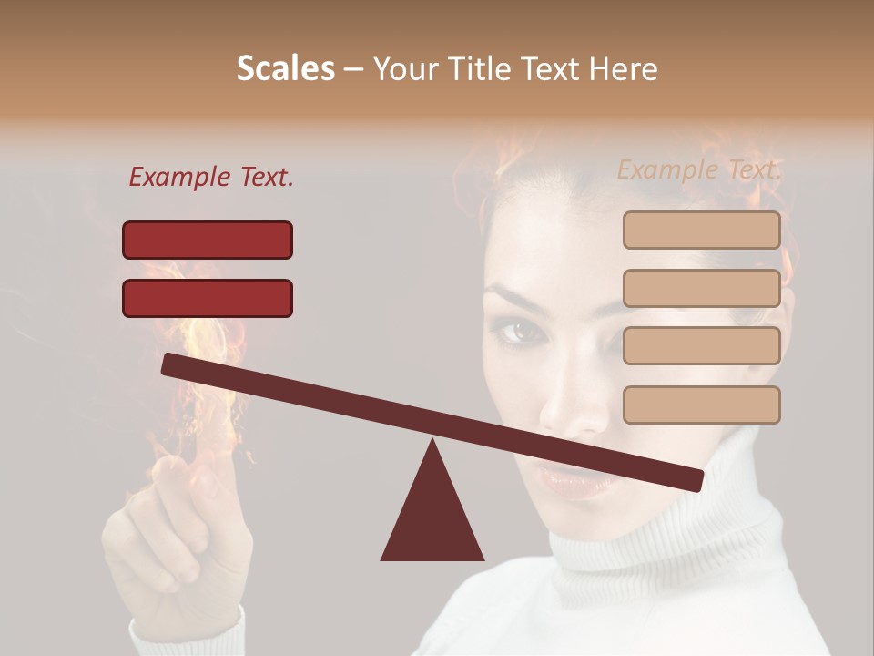 Portrait Women Fashion PowerPoint Template