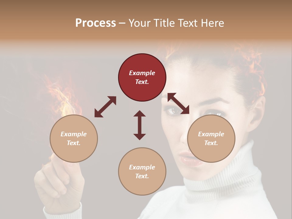 Portrait Women Fashion PowerPoint Template