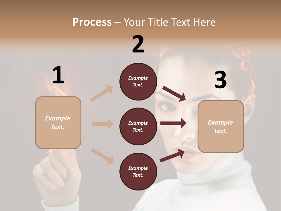 Portrait Women Fashion PowerPoint Template