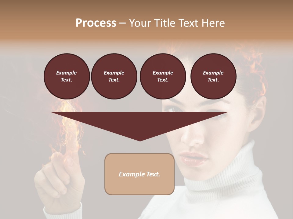 Portrait Women Fashion PowerPoint Template