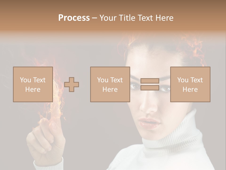 Portrait Women Fashion PowerPoint Template