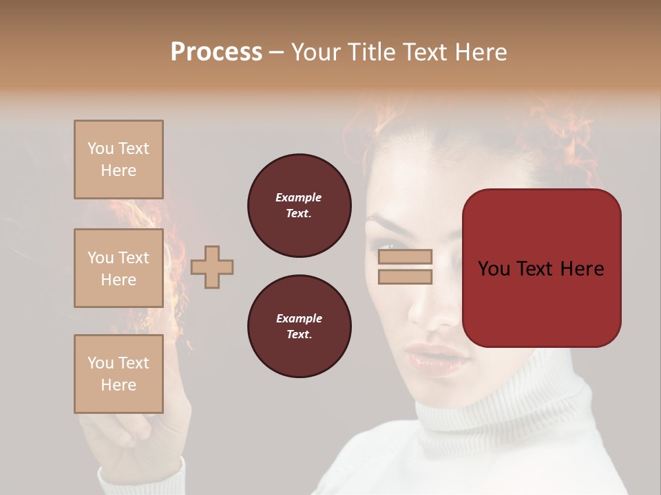 Portrait Women Fashion PowerPoint Template