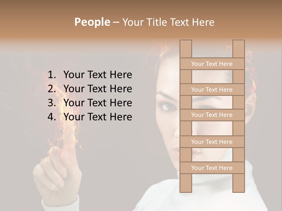 Portrait Women Fashion PowerPoint Template