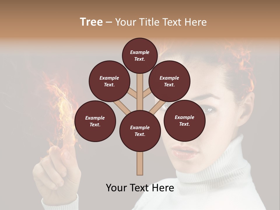 Portrait Women Fashion PowerPoint Template