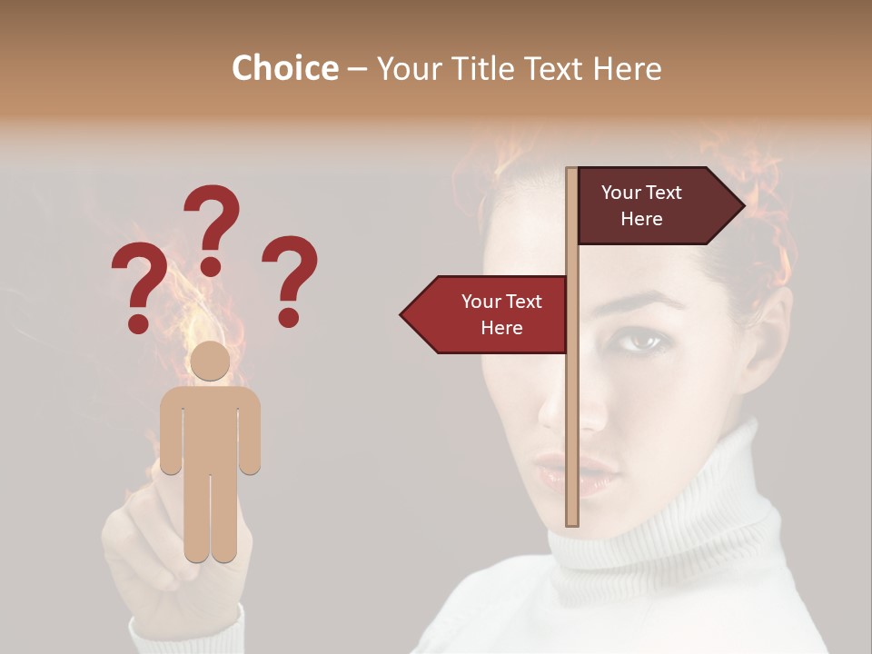 Portrait Women Fashion PowerPoint Template