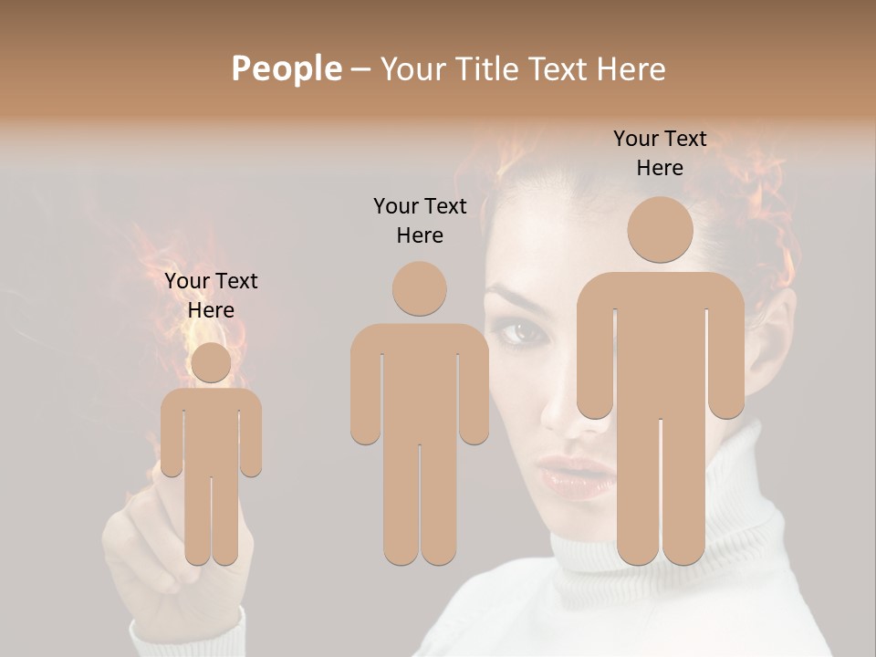 Portrait Women Fashion PowerPoint Template