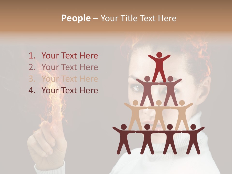 Portrait Women Fashion PowerPoint Template