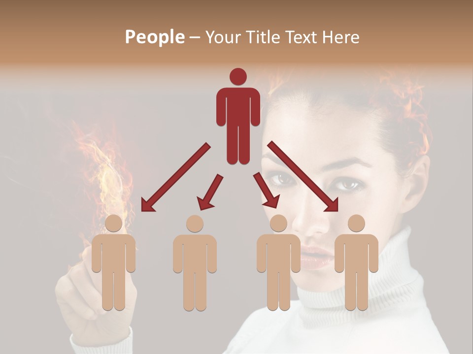 Portrait Women Fashion PowerPoint Template