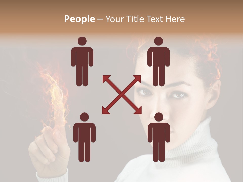 Portrait Women Fashion PowerPoint Template