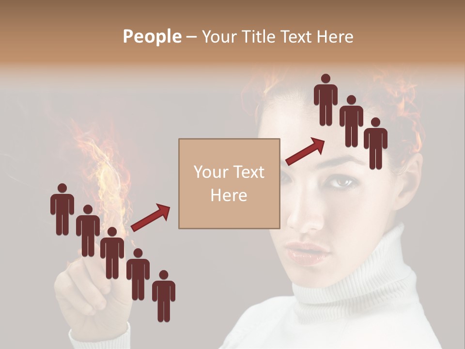 Portrait Women Fashion PowerPoint Template