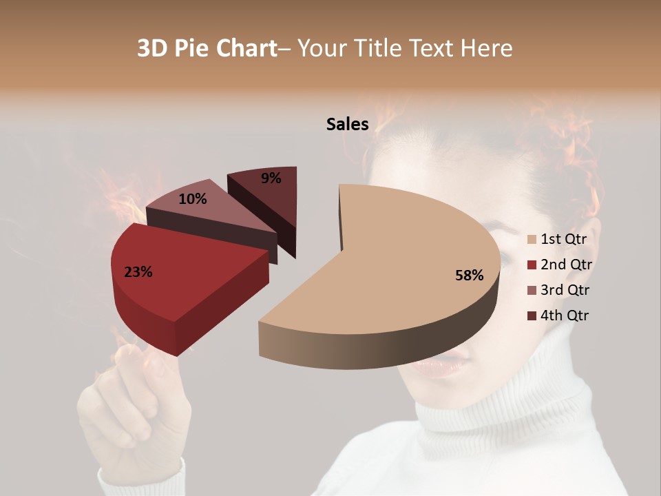 Portrait Women Fashion PowerPoint Template